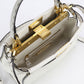 FENDI Peekaboo Leather Handbag/Shoulder Bag - White