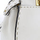 FENDI Peekaboo Leather Handbag/Shoulder Bag - White