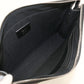 FENDI ダイアゴナル レザー クラッチバッグ - ブラック