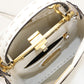 FENDI Peekaboo Mini Selleria Calfskin Handbag/Shoulder Bag - White