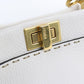 FENDI Peekaboo Mini Selleria Calfskin Handbag/Shoulder Bag - White