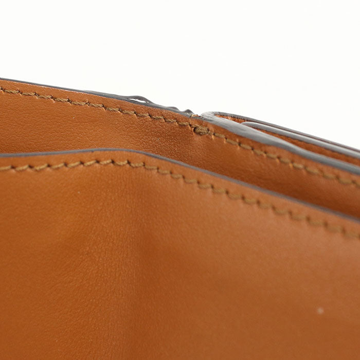 FENDI フェンディ ローマ カーフレザー 三つ折り財布 コンパクトウォレット - ブラウン