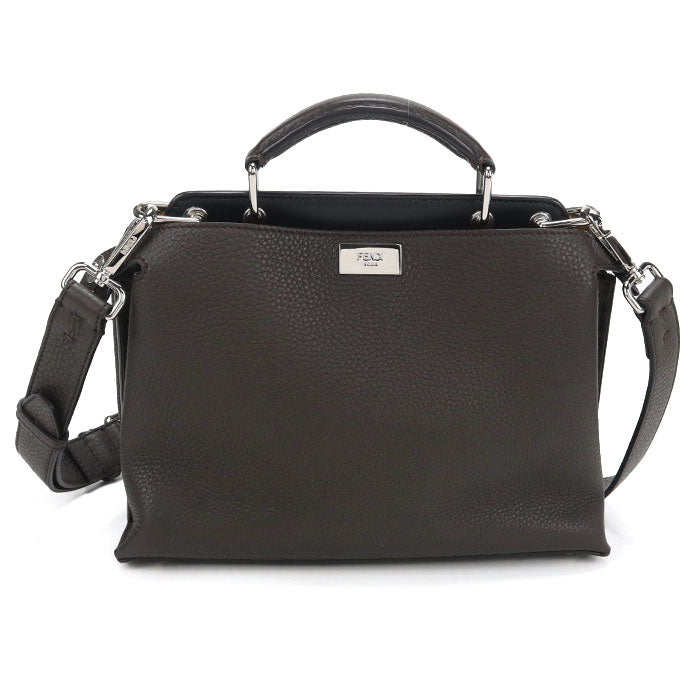 FENDI【フェンディ】 7VA506 ミニエッセンシャル ピーカブー ハンドバッグ レザー レディース