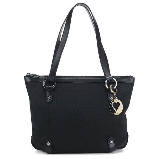 FENDI 8BH196 Zucchino Tote Bag Canvas / Leather Women's