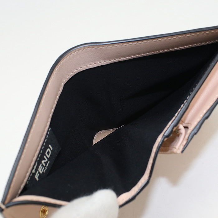 FENDI【フェンディ】 8M0420 スモール フェンディ ローマ 二つ折り財布 カーフ レディース