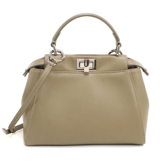FENDI 8BN244 2WAY ピーカブー ハンドバッグ カーフ レディース