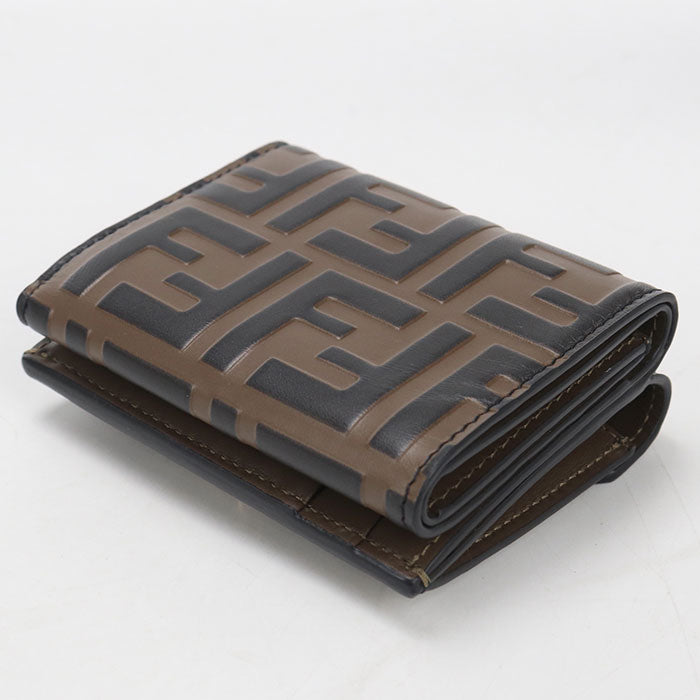 FENDI【フェンディ】 8M0480 FFダイヤモンド 三つ折り財布 カーフ レディース