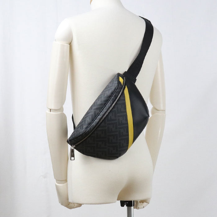 FENDI【フェンディ】 7VA562 ベルトバッグ ダイアゴナル ボディバッグ PVC メンズ