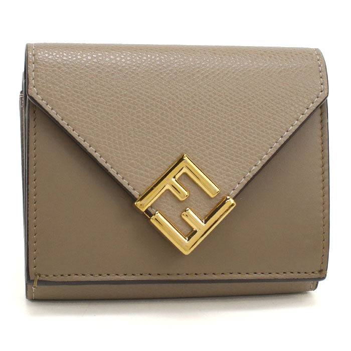 FENDI【フェンディ】 8M0480 FFダイヤモンド 三つ折り財布 カーフ レディース