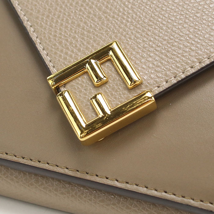FENDI【フェンディ】 8M0480 FFダイヤモンド 三つ折り財布 カーフ レディース