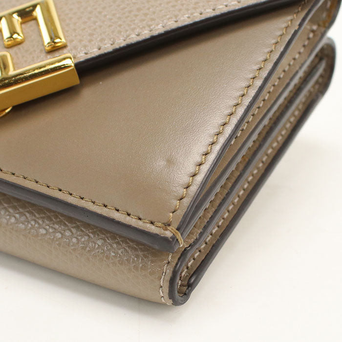 FENDI【フェンディ】 8M0480 FFダイヤモンド 三つ折り財布 カーフ レディース