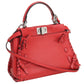 FENDI Peekaboo Mini Handbag/Shoulder Bag - Red