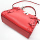 FENDI Peekaboo Mini Handbag/Shoulder Bag - Red