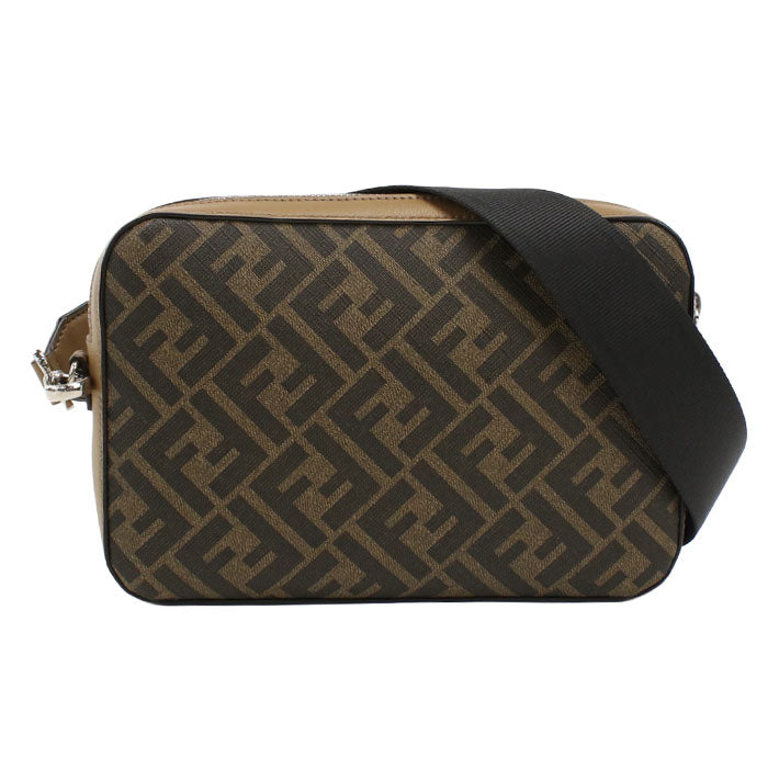 FENDI Diagonal Camera Case Shoulder Bag - Brown