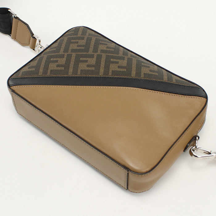 FENDI Diagonal Camera Case Shoulder Bag - Brown