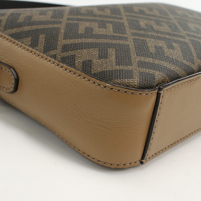 FENDI Diagonal Camera Case Shoulder Bag - Brown