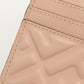 FENDI Baguette Card Case Leather Compact Wallet - Pink Beige