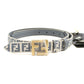 FENDI FF Belt Reversible Canvas and Leather Belt - Blue