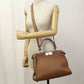 FENDI Peekaboo Selleria Calfskin Handbag/Shoulder Bag - Brown