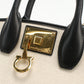 FERRAGAMO Gancini Canvas Tote Bag/Shoulder Bag - White