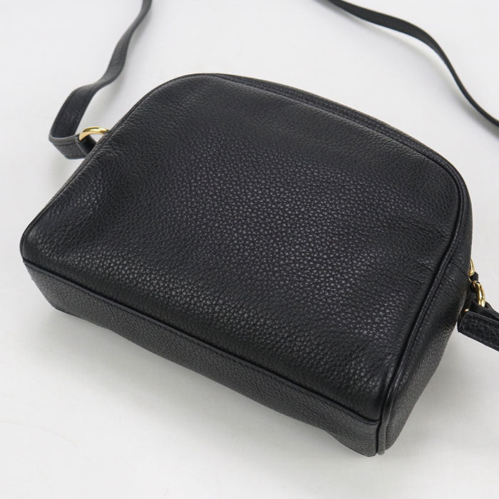 FERRAGAMO ガンチーニ カーフスキン ショルダーバッグ - ブラック