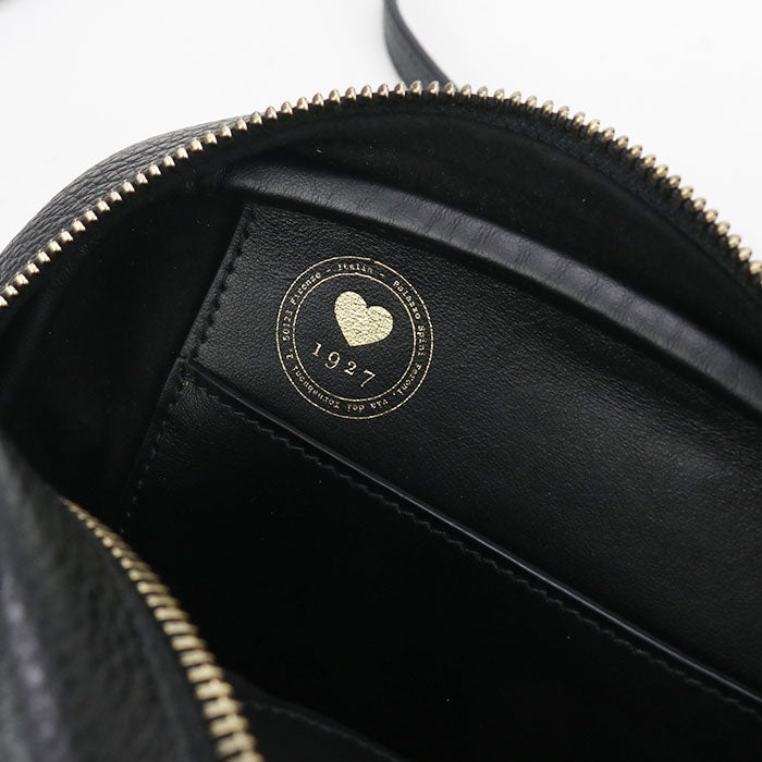 FERRAGAMO ガンチーニ カーフスキン ショルダーバッグ - ブラック