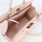FERRAGAMO Gancini Calfskin Handbag/Shoulder Bag - Pink
