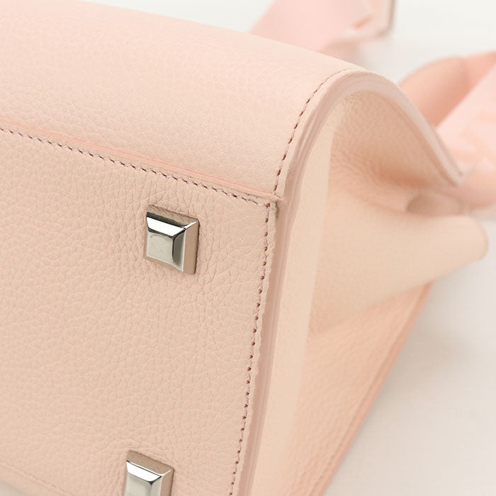 FERRAGAMO Gancini Calfskin Handbag/Shoulder Bag - Pink