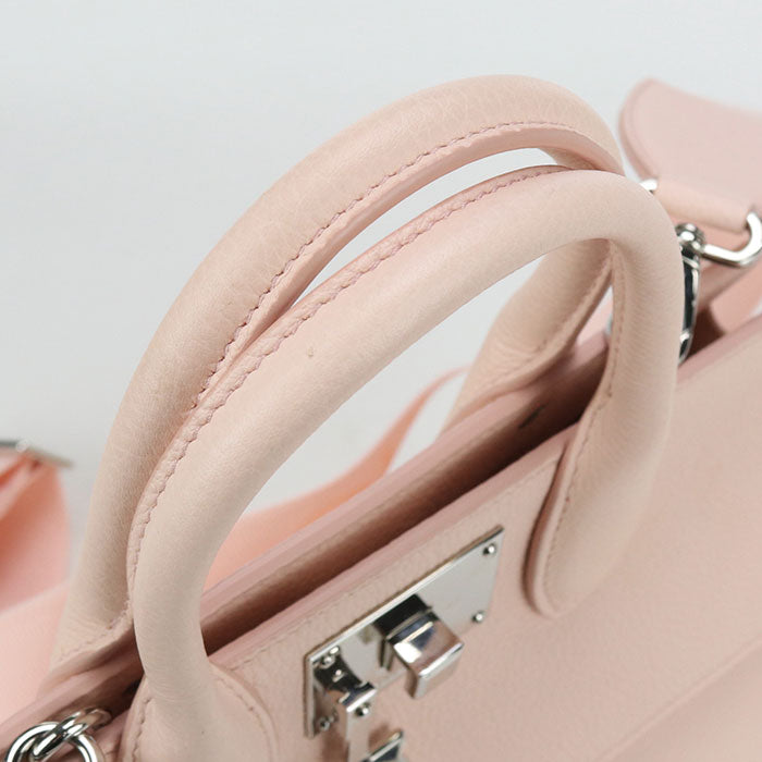 FERRAGAMO Gancini Calfskin Handbag/Shoulder Bag - Pink