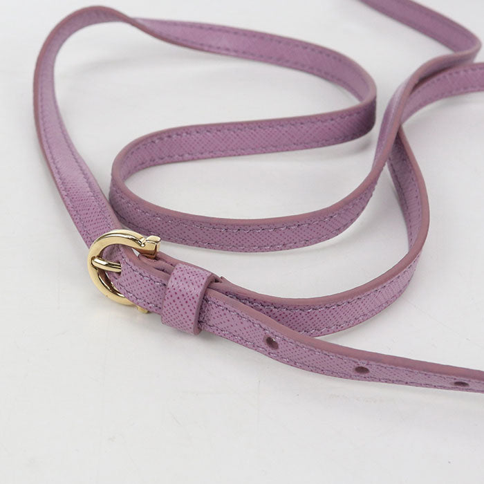 FERRAGAMO ガンチーニ カーフ ショルダーバッグ - パープル