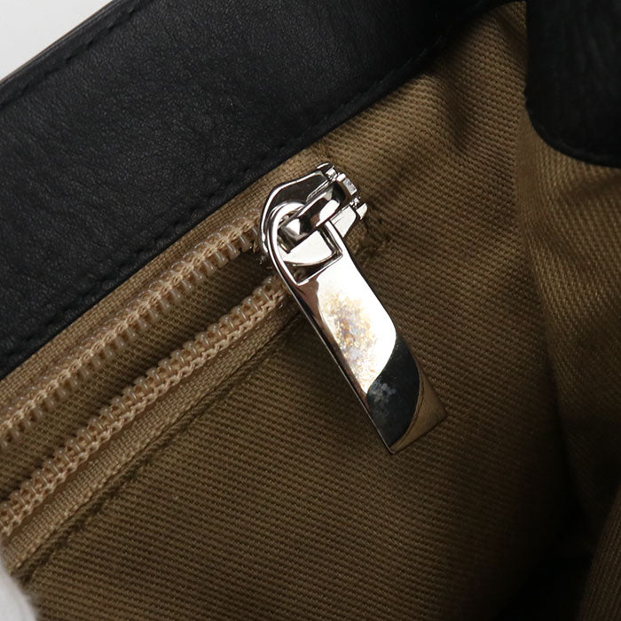 FERRAGAMO ガンチーニ カーフ トートバッグ - ブラック