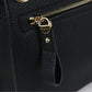 FERRAGAMO Gancini Calfskin Handbag/Shoulder Bag - Black