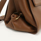 Ferragamo Sofia Gancini Calfskin Handbag/Shoulder Bag - Brown