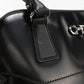 FERRAGAMO Gancini Calf Leather Handbag - Black