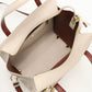 FERRAGAMO Amy Gancini Calf Leather Handbag/Shoulder Bag - Beige