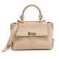 FERRAGAMO Sofia Gancini Calfskin Handbag/Shoulder Bag - Beige