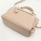 FERRAGAMO Sofia Gancini Calfskin Handbag/Shoulder Bag - Beige