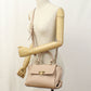 FERRAGAMO Sofia Gancini Calfskin Handbag/Shoulder Bag - Beige