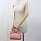Ferragamo Gancini Studio Bag Calfskin Handbag/Shoulder Bag - Pink