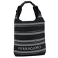 Ferragamo ジャガード トートバッグ - ブラック
