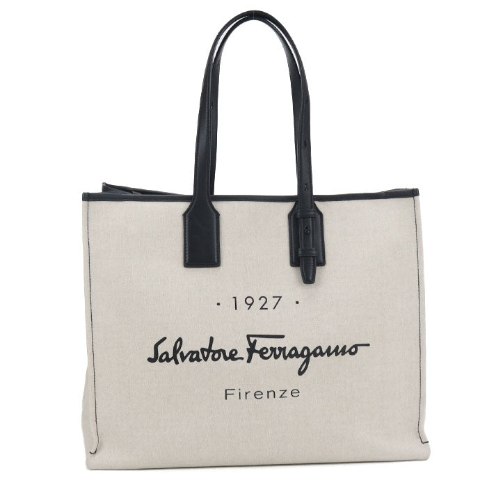 FERRAGAMO【フェラガモ】 24 0842 トートバッグ キャンバス ユニセックス