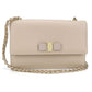 Ferragamo Ginny Calfskin Chain Shoulder Bag - Beige