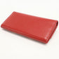 Ferragamo Gancini Studded Calf Leather Bi-fold Long Wallet - Red