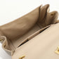 Ferragamo Vara Ribbon Calf Leather Top Handle Handbag Shoulder Bag - Beige