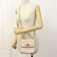 Ferragamo Vara Ribbon Calf Leather Top Handle Handbag Shoulder Bag - Beige