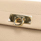 Ferragamo Wanda Gancini Calf Leather Bi-fold Long Wallet - Beige