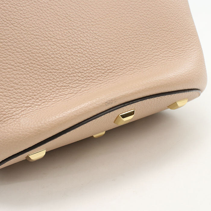 Ferragamo ガンチーニ スタジオ バケットバッグ ショルダーバッグ - ベージュ