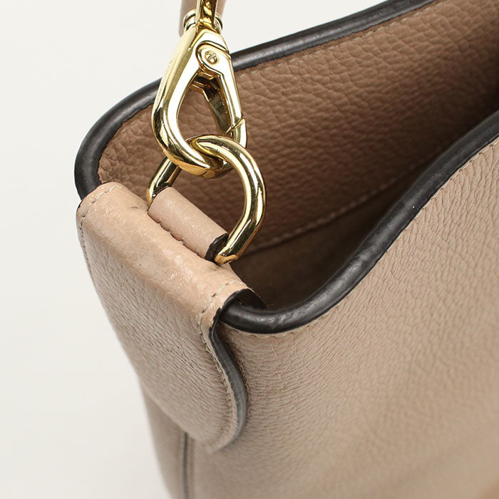 Ferragamo ガンチーニ スタジオ バケットバッグ ショルダーバッグ - ベージュ