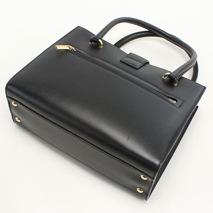 Ferragamo ジュリエット ガンチーニ カーフスキン ハンドバッグ - ブラック