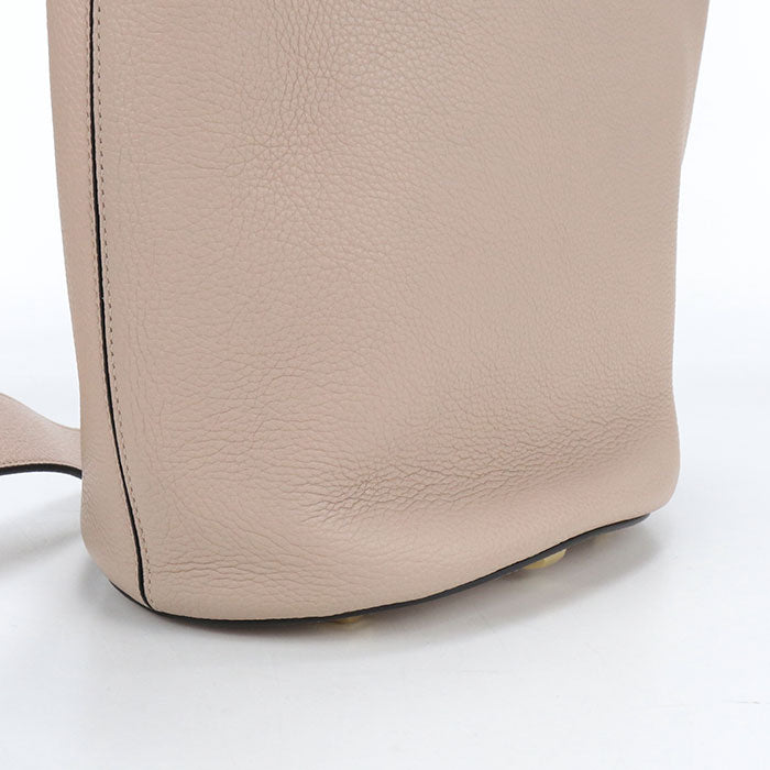 Ferragamo ガンチーニ ザ スタジオ カーフスキン バケットバッグ ショルダーバッグ - ベージュ